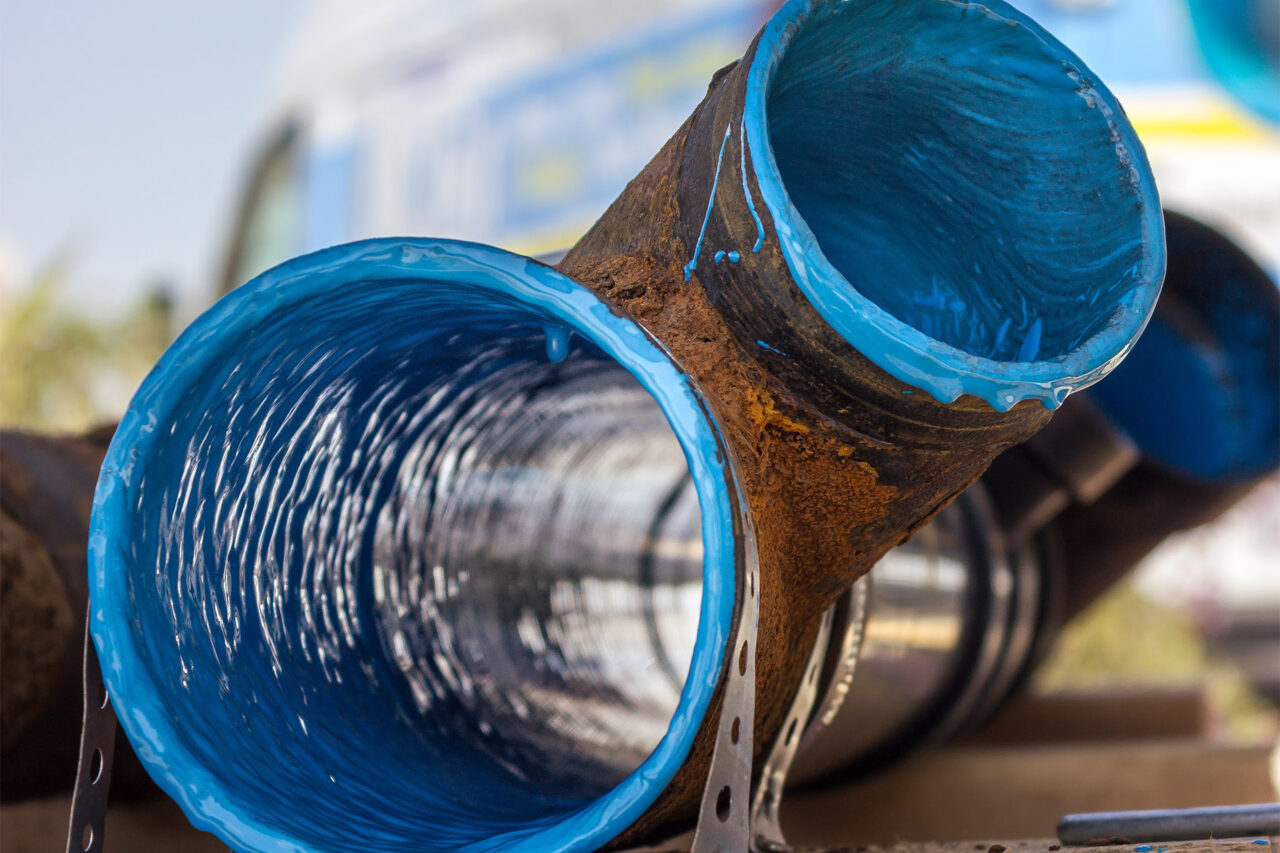 Spray epoxy pipe lining by Almco Plumbing