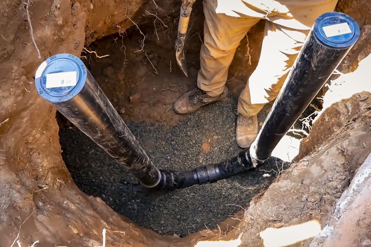 Two 5-Foot Maintenance Access Points (Wells)