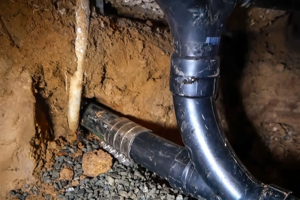 The Old Cast Iron Floor Drains Were Also Replaced