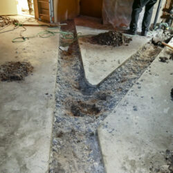 Bathroom Drain Rerouting