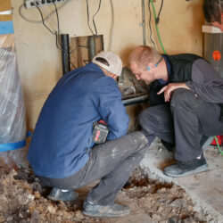 Bathroom Drain Rerouting