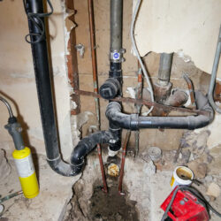 Bathroom Drain Rerouting