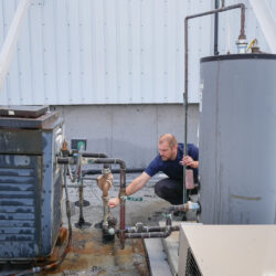 Commercial boiler replacement by Almco Plumbing