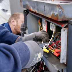 Commercial boiler replacement by Almco Plumbing