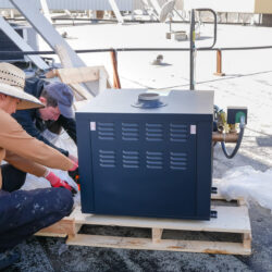 Commercial boiler replacement by Almco Plumbing